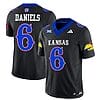 Jalon Daniels Jersey #6 Kansas Jayhawks Blackhawk Vapor Limited Football Black