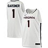 Jayden Gardner Jersey #1 Virginia Cavaliers College Basketball Stitched White