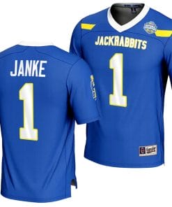 Jadon Janke Jersey #1 South Dakota State Jackrabbits 2023 FCS Football National Champions Blue