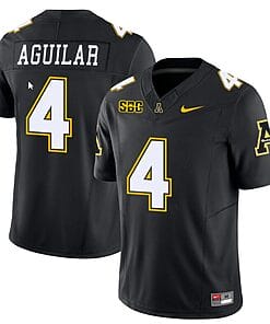 Joey Aguilar Jersey #4 Appalachian State Mountaineers Vapor Limited College Football Black