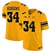 Jay Higgins Jersey #34 Iowa Hawkeyes Vapor Limited College Football Gold