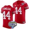 JT Tuimoloau Jersey #44 Ohio State Buckeyes Cotton Bowl Patch 2023 Football Scarlet