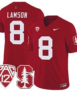 Justin Lamson Jersey #8 Stanford Cardinal Jersey Vapor Limited College Football Crimson