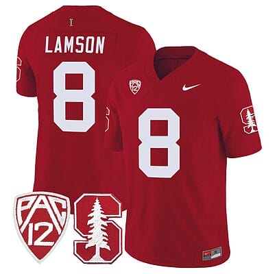 Justin Lamson Jersey #8 Stanford Cardinal Jersey Vapor Limited College Football Crimson