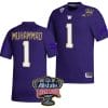 Jabbar Muhammad Jersey #1 Washington Huskies Allstate Sugar Bowl Patch 2024 College Football Purple
