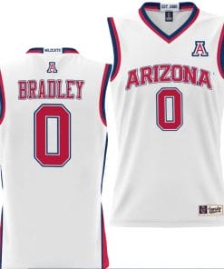 Jaden Bradley Jersey #0 Arizona Wildcats NIL College Basketball Lightweight White