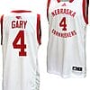 Juwan Gary Jersey #4 Nebraska Cornhuskers Basketball Home Uniform 2023-24 White