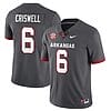 Jacolby Criswell Jersey #6 Arkansas Razorback Football All Stitched Gray