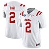 Jaxson Dart Jersey #2 Ole Miss Rebels Football All Stitched White