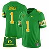 Jordan Burch Jersey #1 Oregon Ducks ‘Mighty Oregon’ Throwback Football Uniforms Oregon State Patch Green