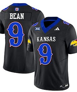 Jason Bean Jersey #9 Kansas Jayhawks Blackhawk Vapor Limited Football Black