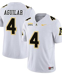 Joey Aguilar Jersey #4 Appalachian State Mountaineers Vapor Limited College Football White