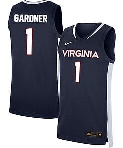 Jayden Gardner Jersey #1 Virginia Cavaliers College Basketball Stitched Navy