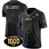 JJ McCarthy Jersey #9 Michigan Wolverines 1000 Wins Patch Football All Stitched Black Gold