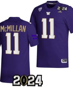 Jalen McMillan Jersey #11 Washington Huskies 2024 College Football Playoff National Championship Purple