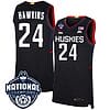 Jordan Hawkins Jersey #24 UConn Huskies 2023 National Champions College Basketball Black