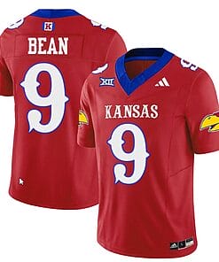 Jason Bean Jersey #9 Kansas Jayhawks Blackhawk Vapor Limited Football Red