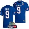 Jason Bean Jersey #9 Kansas Jayhawks 2023 Guaranteed Rate Bowl Champs Football Royal