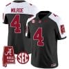 Jalen Milroe Jersey #4 Alabama Crimson Tide Vapor Limited Football Alabama Map Black Alternate