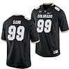 Jalen Sami Jersey #99 Colorado Buffaloes College Football Game Black