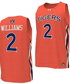 Jaylin Williams Jersey #2 Auburn Tigers College Basketball Replica Orange