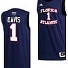 Johnell Davis Jersey #1 FAU Owls College Basketball Replica Navy
