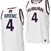 Johni Broome Jersey #4 Auburn Tigers Replica College Basketball 2023-24 White