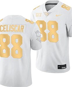 Josh Celiscar Jersey #88 UCF Knights Light Mode College Football White Golden