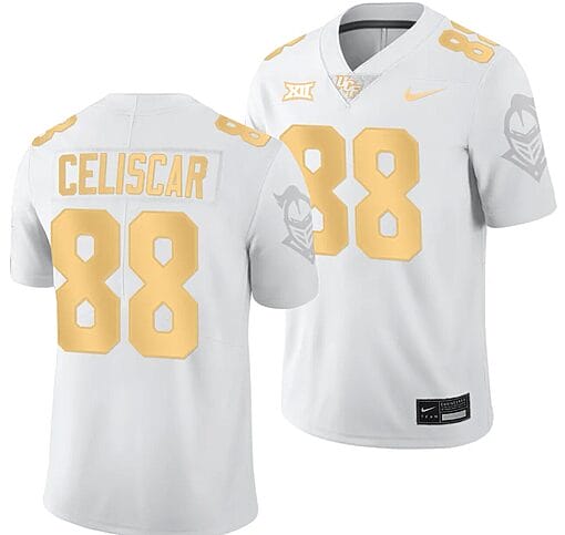 Josh Celiscar Jersey #88 UCF Knights Light Mode College Football White Golden