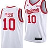 Josh Reed Jersey #10 Cincinnati Bearcats 70s Throwback Basketball White