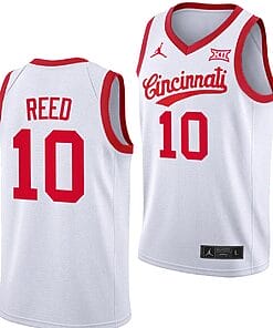 Josh Reed Jersey #10 Cincinnati Bearcats 70s Throwback Basketball White