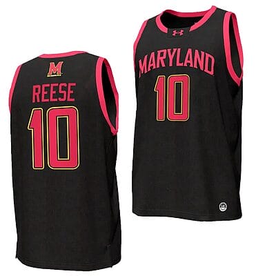 Julian Reese Jersey #10 Maryland Terrapins College NIL Replica Basketball Black