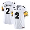 Kaleb Johnson Jersey #2 Iowa Hawkeyes Vapor Limited College Football White
