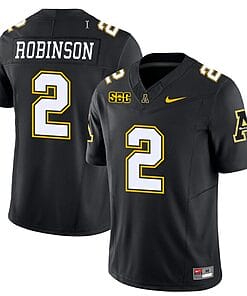 Kaedin Robinson Jersey #2 Appalachian State Mountaineers Vapor Limited College Football Black