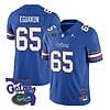 Kingsley Eguakun Jersey #65 Florida Gators Vapor Limited College Football Royal