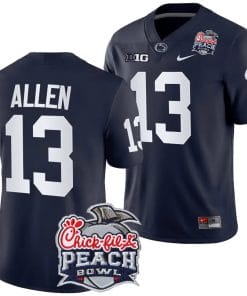 Kaytron Allen Jersey #13 Penn State Peach Bowl Patch 2024 College Football Navy