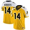 Kanye Roberts Jersey #14 Appalachian State Mountaineers Vapor Limited College Football Yellow Alternate