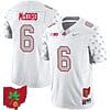 Kyle McCord Jersey #6 Ohio State Buckeyes Football Stitched Ohio Map Patch White Special