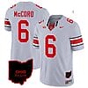 Kyle Mccord Jersey #6 Ohio State Buckeyes College Football Stitched Vapor Limited Ohio Patch Gray