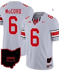 Kyle Mccord Jersey #6 Ohio State Buckeyes College Football Stitched Vapor Limited Ohio Patch Gray
