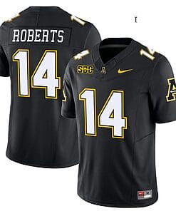 Kanye Roberts Jersey #14 Appalachian State Mountaineers Vapor Limited College Football Black