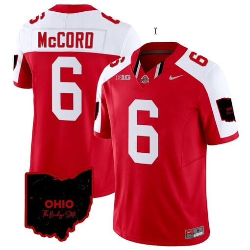Kyle Mccord Jersey #6 Ohio State Buckeyes College Football Stitched Vapor Limited Ohio Patch Red Alternate