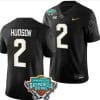 Kobe Hudson Jersey #2 UCF Knights 2023 Gasparilla Bowl Patch Football Black