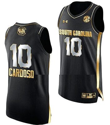 Kamilla Cardoso Jersey #10 South Carolina Gamecocks College Basketball Black Golden