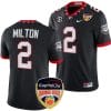 Kendall Milton Jersey #2 Georgia Bulldogs Orange Bowl Patch 2023 College Football Black