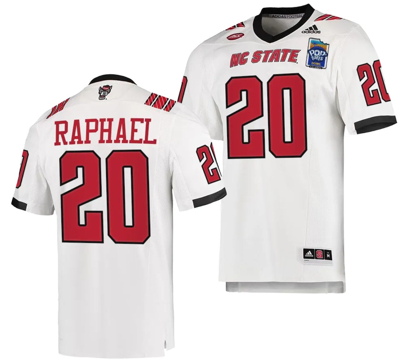 Kendrick Raphael Jersey #20 NC State Wolfpack 2023 Pop-Tarts Bowl Football White