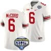 Kyle McCord Jersey #6 Ohio State Buckeyes Cotton Bowl Patch 2023 Football White