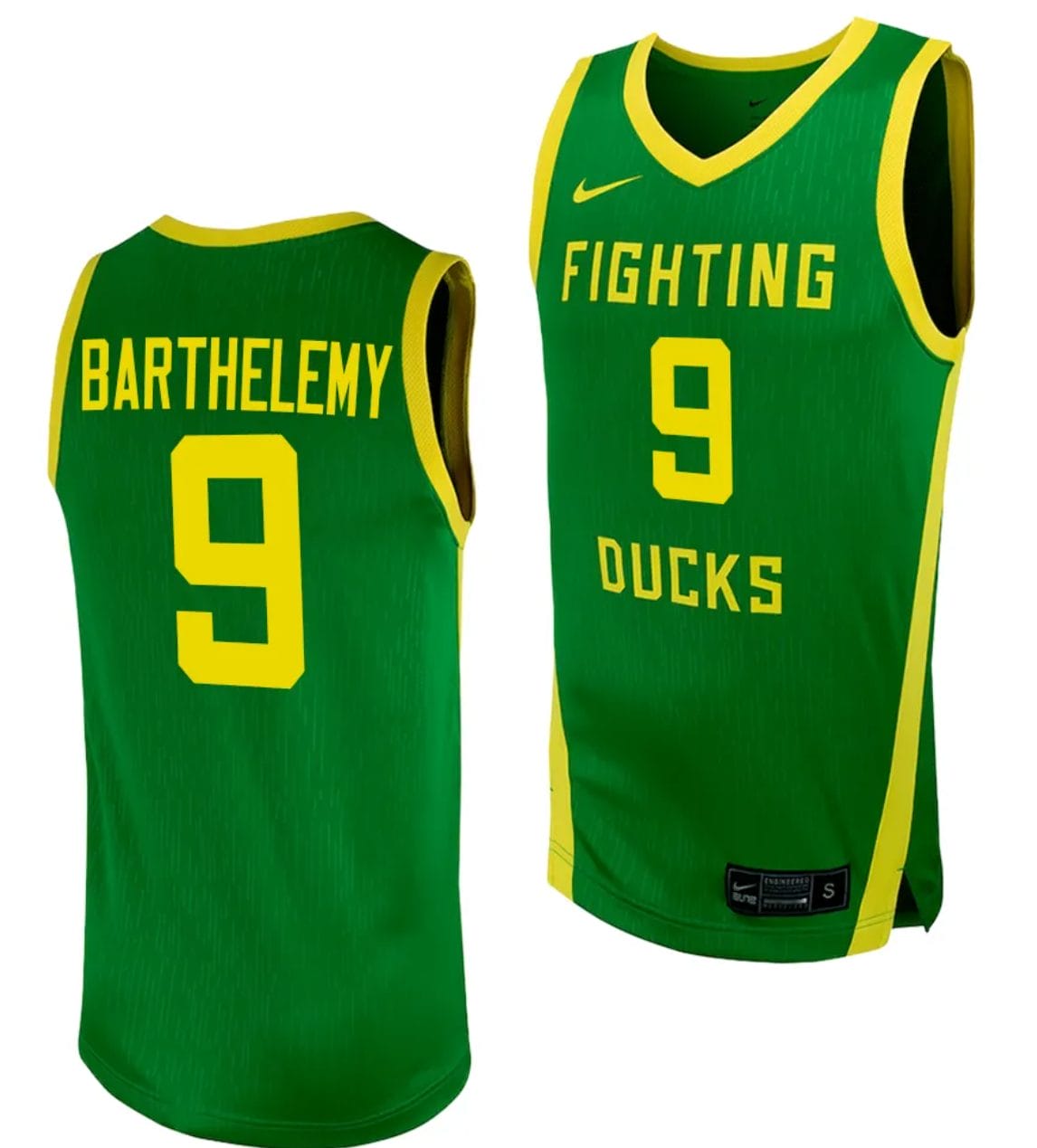 Keeshawn Barthelemy Jersey #9 Oregon Ducks Replica College Basketball uniform Green