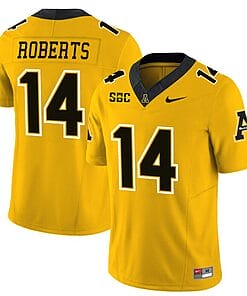 Kanye Roberts Jersey #14 Appalachian State Mountaineers Vapor Limited College Football Yellow