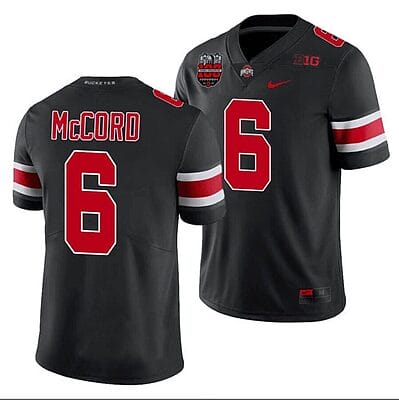 Kyle Mccord Jersey #6 Ohio State Buckeyes Ohio Stadium Patch College Football Black